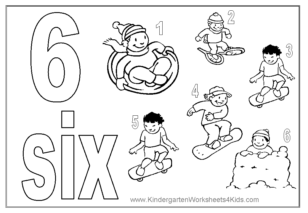 Number Coloring Pages 1 10